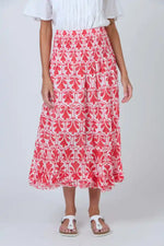 Namastai Chilli Oak Skirt in Red and White