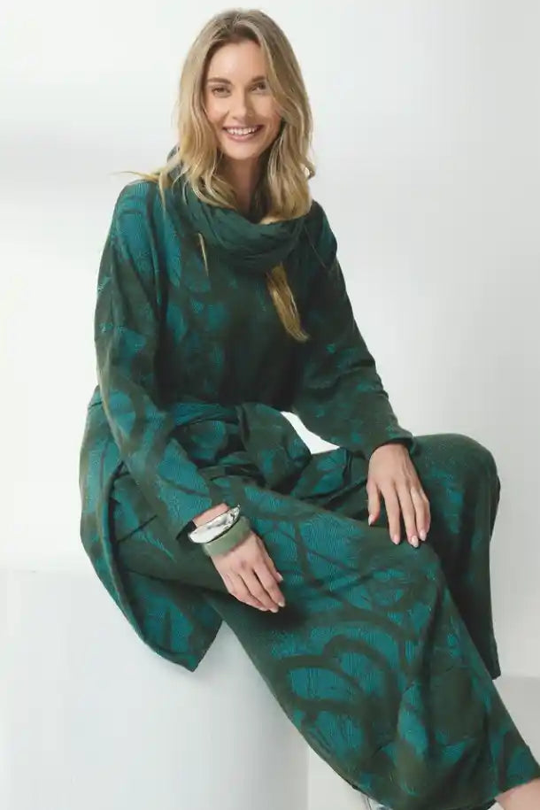 Valia Loop Scarf in Silver Pine