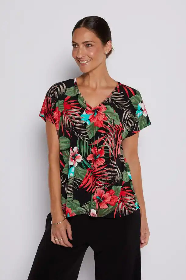Philosophy Breeze Reversible Simple Tee in Calypso