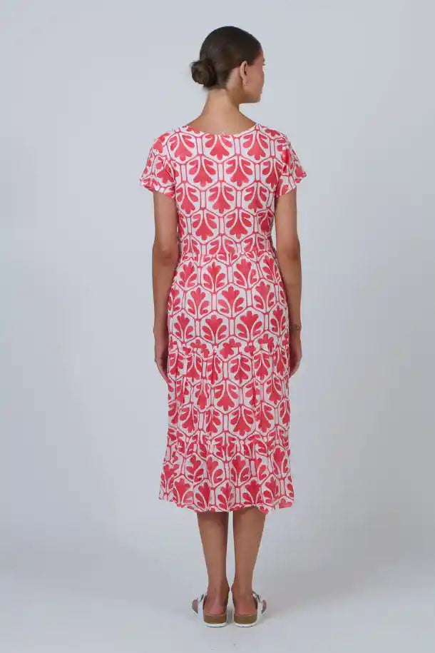 Namastai Chilli Oak Dress in Red and White