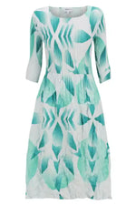 Alquema ¾ Sleeve Smash Pocket Dress in Gatsby