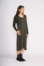FOIL Upper Cut Dress in Olive