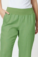 Gordon Smith Sarah Linen Pant in Fern