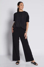 Philosophy Kitty Spliced Tee in Black