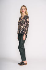 FOIL Shine Through Jean in Scarab