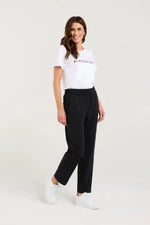 Blackstone Greenwich Panelled Pant in Black