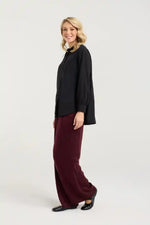 Blackstone Lilliana Spliced Shirt in Black