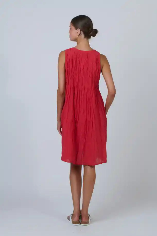 Namastai Chilli Dress in Chilli Red