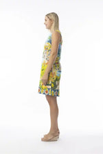 Orientique Amalfi Sleeveless Shift Dress in Amalfi Printing
