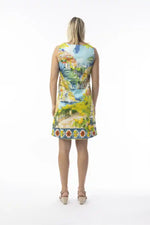 Orientique Amalfi Sleeveless Shift Dress in Amalfi Printing