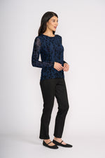 FOIL Looking Suede Pant in Black