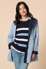 Gordon Smith Highland Jacket in Navy Blue and Powder Blue