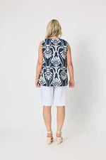 Gordon Smith Riviera Top in Navy and White