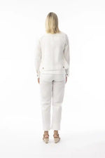 Orientique Linen Essentials Jacket in White