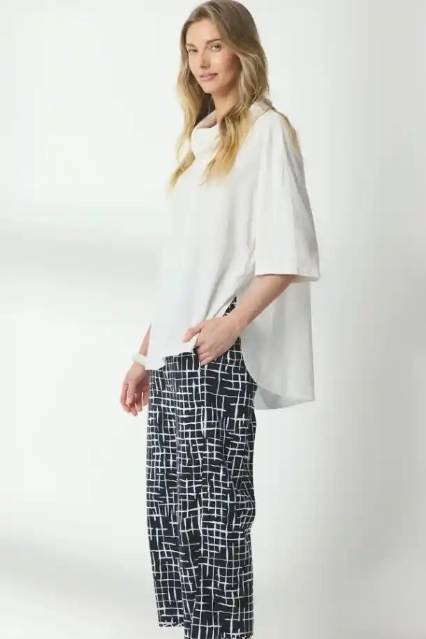 Valia Penny Pant in Black and White