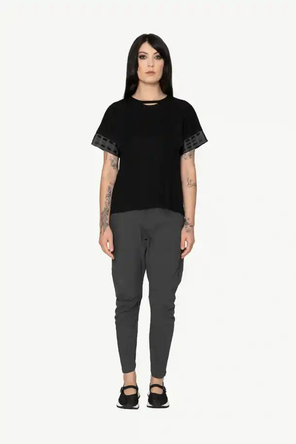 Bone & Arrow Aeris Top in Black