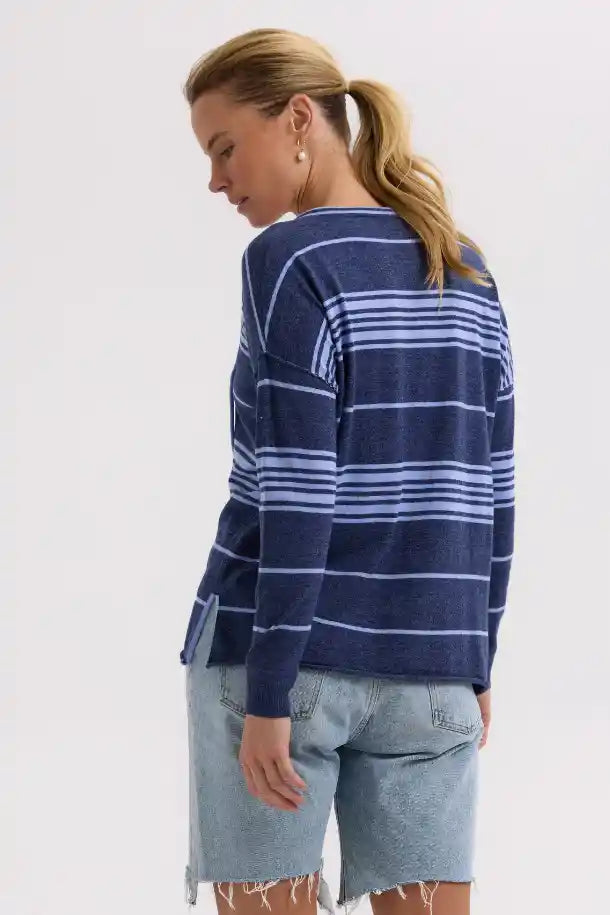 Zaket & Plover Beach Bum Jumper in Denim