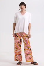 Zaket & Plover Pointelle Shoulder Top in White