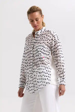Zaket & Plover Cotton Voile Shirt in White Love