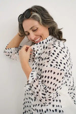 Zaket & Plover Cotton Voile Shirt in White Love