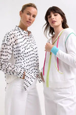 Zaket & Plover Cotton Voile Shirt in White Love