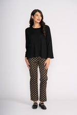 FOIL Secret Agent Top in Black