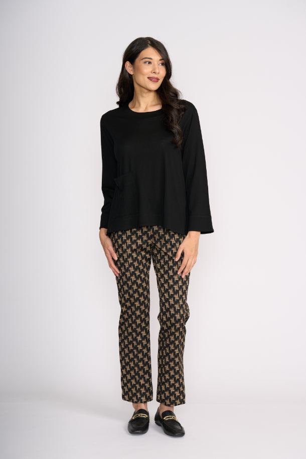 FOIL Clean Cut Trouser in Pinwheel