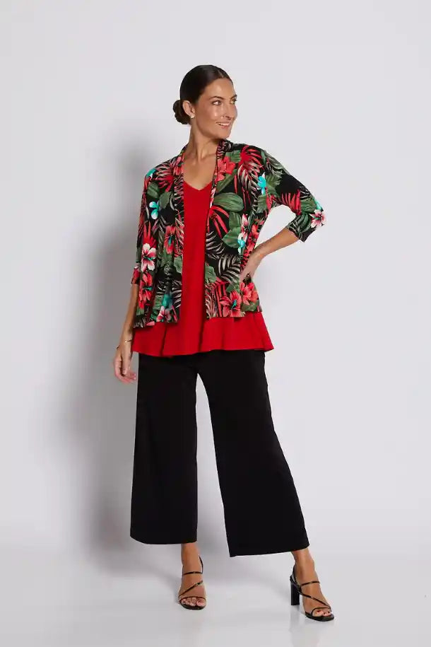 Philosophy Winnie ¾ Sleeve Swing Jacket in Calypso