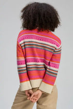 Zaket & Plover Stripe Pop Jumper in Amaranth