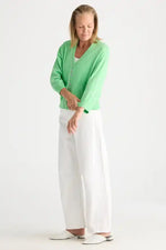 Zaket & Plover Sweetheart Cardi in Apple