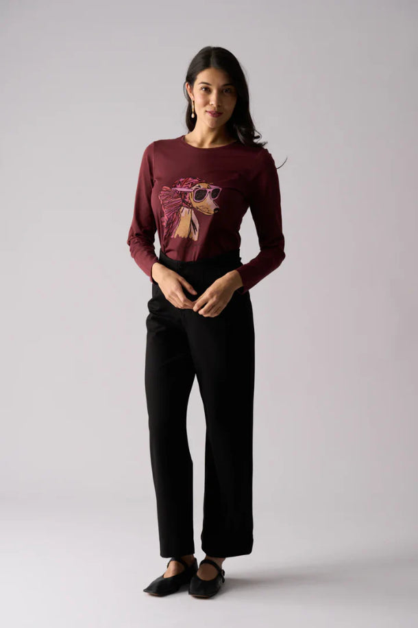 FOIL Soft Cinch Trouser in Black