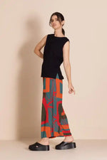 Megan Salmon Sleeveless Audrey Top in Black