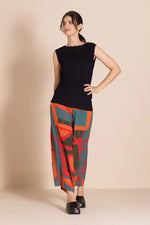 Megan Salmon Sleeveless Audrey Top in Black