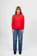 Bridge & Lord Dolman ¾ Sleeve Pullover in Cayenne