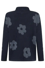 Mansted Eco Bloom Cowl Sweater in Navy