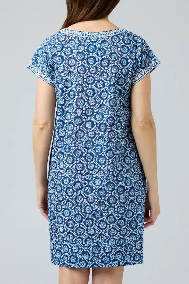 Cake Barbara Dress in Blue and White Circles