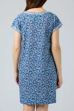 Cake Barbara Dress in Blue and White Circles