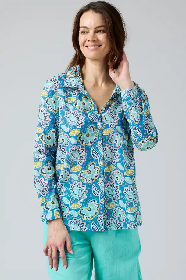 Cake Boyfriend Shirt in Multi Colours – Folk Flower