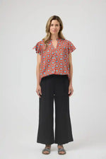 Cake Jess Top in Retro Tile