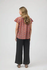 Cake Jess Top in Retro Tile