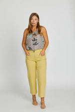 New London Jeans Christow Loose Leg Ankle Grazer in Cocoon