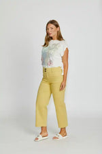 New London Jeans Christow Loose Leg Ankle Grazer in Cocoon