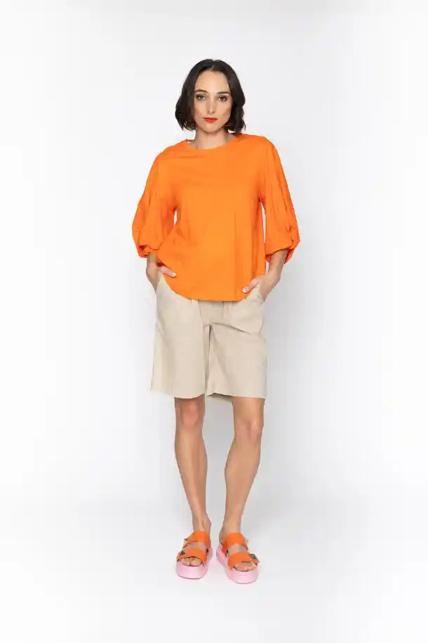 Blacklist Clio Top in Orange