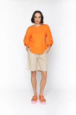 Blacklist Clio Top in Orange