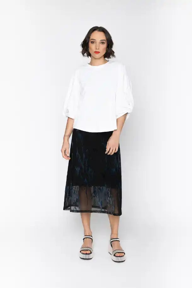 Blacklist Clio Top in Winter White