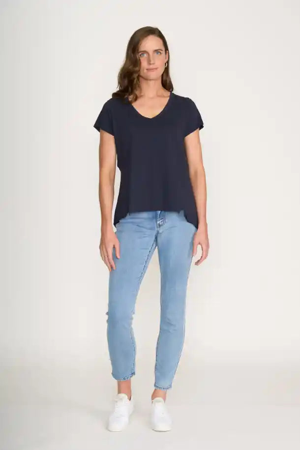 FOIL Split Decision Tee in True Navy