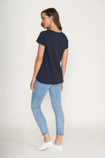 FOIL Split Decision Tee in True Navy