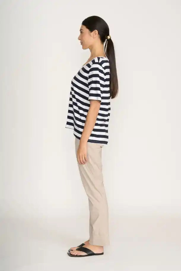 FOIL Line and Dine Tee in Bold Stripe