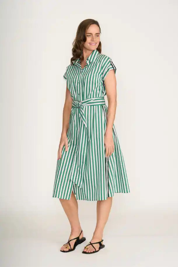 FOIL Masterclass Dress in Deep Sea Stripe