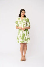 FOIL Stitch Up Dress in Zinnia